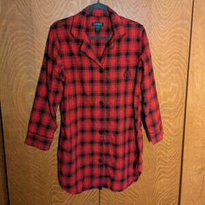 Ralph Lauren flannel sleep shirt - large